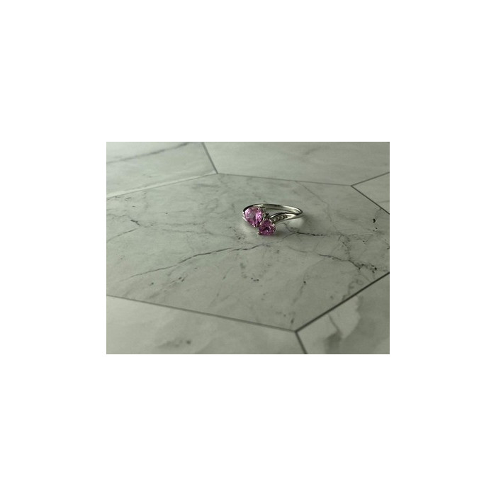 925 Sterling Silver Pink Topaz 