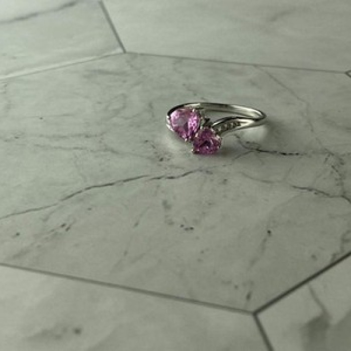 925 Sterling Silver Pink Topaz 