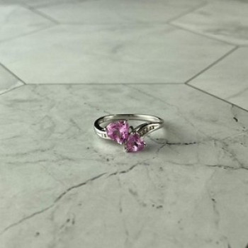 925 Sterling Silver Pink Topaz 