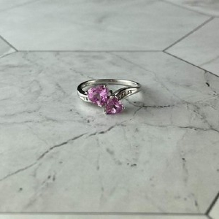 925 Sterling Silver Pink Topaz 