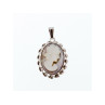 925 Sterling Silver Shell Cameo Pendant