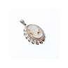 925 Sterling Silver Shell Cameo Pendant