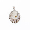 925 Sterling Silver Shell Cameo Pendant