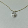 925 Sterling Silver CZ Chain With Pendant 925 Italy