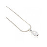 925 Sterling Silver CZ Chain with Pendant 925 Italy