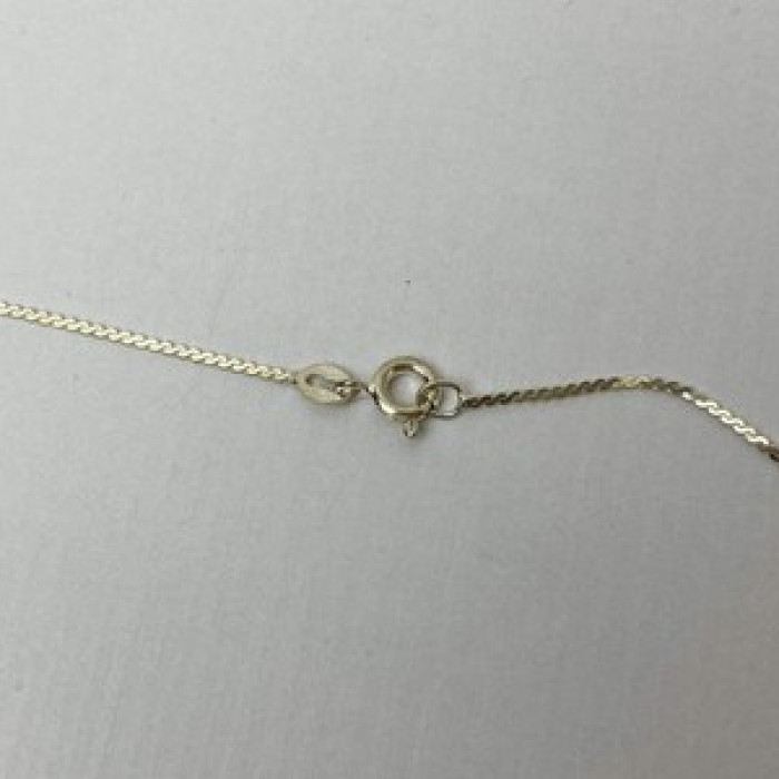 925 Sterling Silver CZ Chain With Pendant 925 Italy