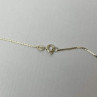 925 Sterling Silver CZ Chain With Pendant 925 Italy