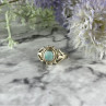 925 Sterling Silver Turquoise Ring Size 9.5