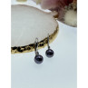 14K White Gold Pearls & Diamonds Earrings