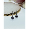 14K White Gold Pearls & Diamonds Earrings