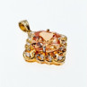 925 Sterling Silver Gold Plated Heliodor & CZ Pendant