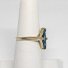 10K Yellow Gold & Topaz Ring Size 5