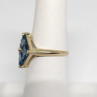 10K Yellow Gold & Topaz Ring Size 5