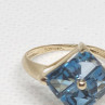 10K Yellow Gold & Topaz Ring Size 5