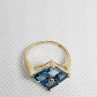 10K Yellow Gold & Topaz Ring Size 5