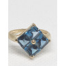 10K YELLOW GOLD & TOPAZ RING  SIZE 5