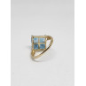 10K YELLOW GOLD & TOPAZ RING  SIZE 5