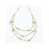 925 Sterling Silver Gold Plated CZ Necklace