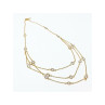 925 Sterling Silver Gold Plated CZ Necklace