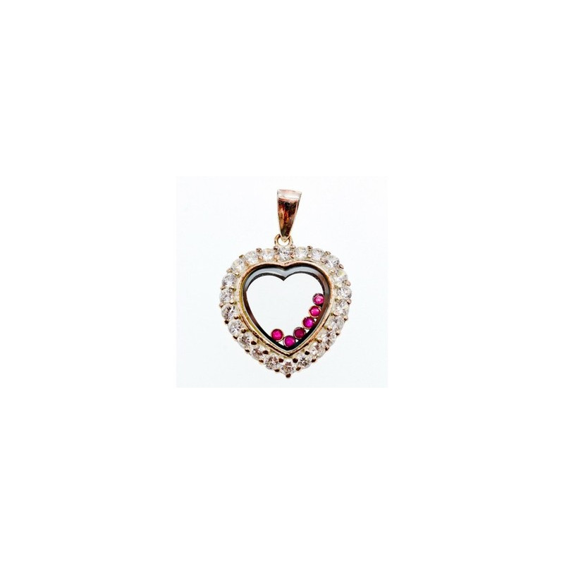 925 Sterling Silver Pink Spinel & CZ 