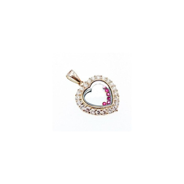925 Sterling Silver Pink Spinel & CZ 