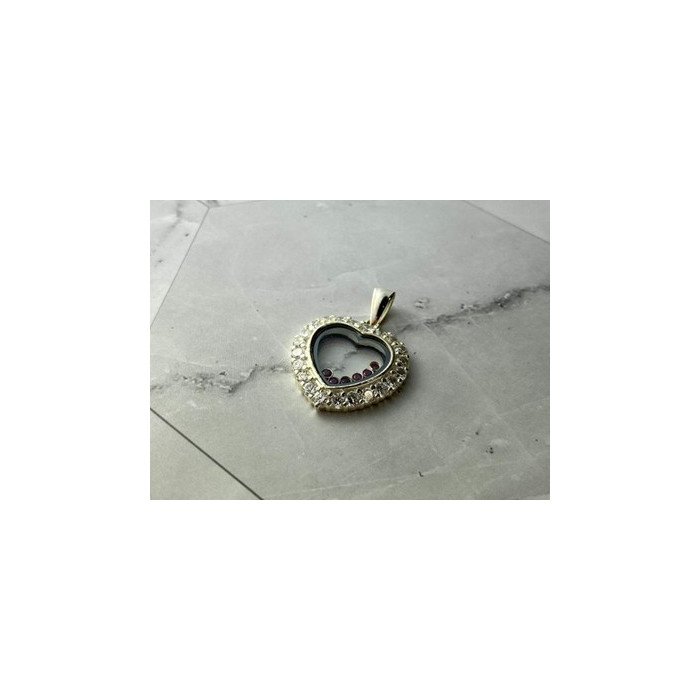 925 Sterling Silver Pink Spinel & CZ 