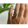925 Sterling Silver Golden Tourmaline & Quartz Ring Size 6.5
