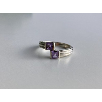 925 Sterling Silver Iolite Ring Size 7