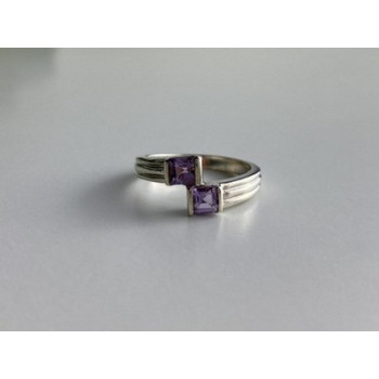 925 Sterling Silver Iolite Ring Size 7