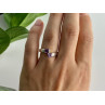 925 Sterling Silver Iolite Ring Size 7