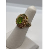 14K YELLOW GOLD  & PERIDOT RING  SIZE 4.5