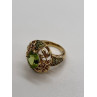 14K YELLOW GOLD  & PERIDOT RING  SIZE 4.5