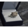 925 Sterling Silver Marcasites Ring Size 5.5