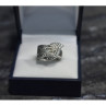 925 Sterling Silver Marcasites Ring Size 5.5