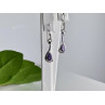 925 Sterling Silver Purple Tourmaline Earrings