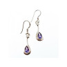 925 Sterling Silver Purple Tourmaline Earrings