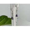 925 Sterling Silver Purple Tourmaline Earrings