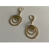 925 Sterling Silver Gold Plated Peridot Earrings