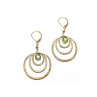 925 Sterling Silver Gold Plated Peridot Earrings