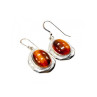 925 Sterling Silver Tiger's Eye Earrings