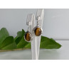 925 Sterling Silver Tiger's Eye Earrings