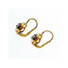 18K YELLOW GOLD BLUE SPINEL 