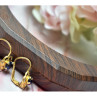 18K Yellow Gold Blue Spinel 