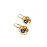 18K YELLOW GOLD BLUE SPINEL 