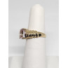 10K YELLOW GOLD & MORGANITE RING  SIZE 5