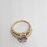 10K Yellow Gold & Morganite Ring Size 5