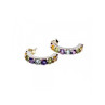 925 Sterling Silver Multi Gemstones Earrings