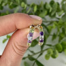925 Sterling Silver Multi Gemstones Earrings