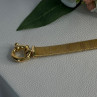 Elegant 925 Sterling Silver V Italy Gold Plated Bracelet Length 7 Inch
