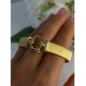 Elegant 925 Sterling Silver V Italy Gold Plated Bracelet Length 7 Inch